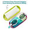 Silicone Zipper Eyeglasses Case Portable Sun Glasses Storage Box Swim Goggle Case  Swimmers