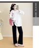 Herbst Umstandsmode 2026: Lockerer Mid-Length Plus Size Hoodie für trendige Mamas