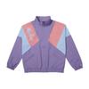 New Era Logo Color Block Long Sleeve Stand Collar Jacket Unisex Jackets Purple 12877369