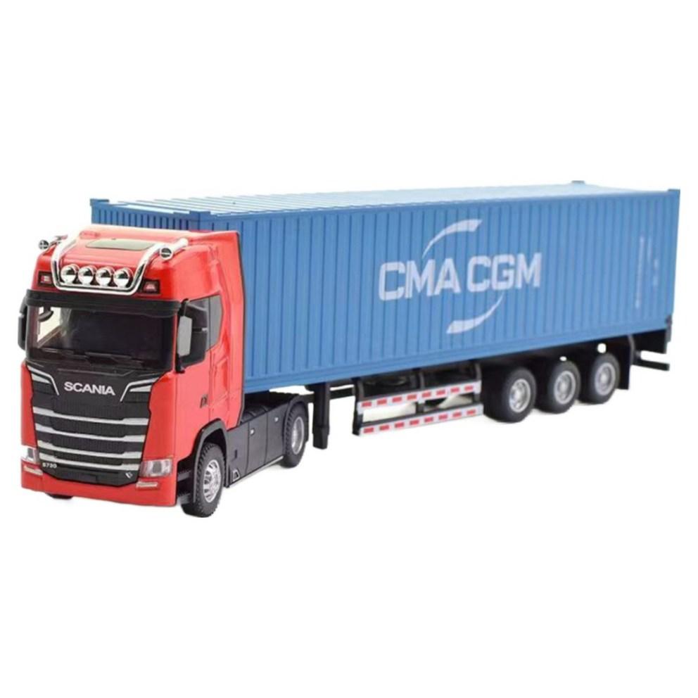 Scania 1:32 Scale Die-Cast Container Truck Trailer Model Toy