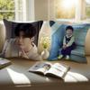 Lee J-Jong Suk Pillow Case Sofa and Living Room Decorative Cushion Covers Dust-proof and Mite-proof Invisible Zipper