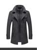 Men's Business Woolen Coat - Double Collar, Autumn/Winter Fashion Outerwear
