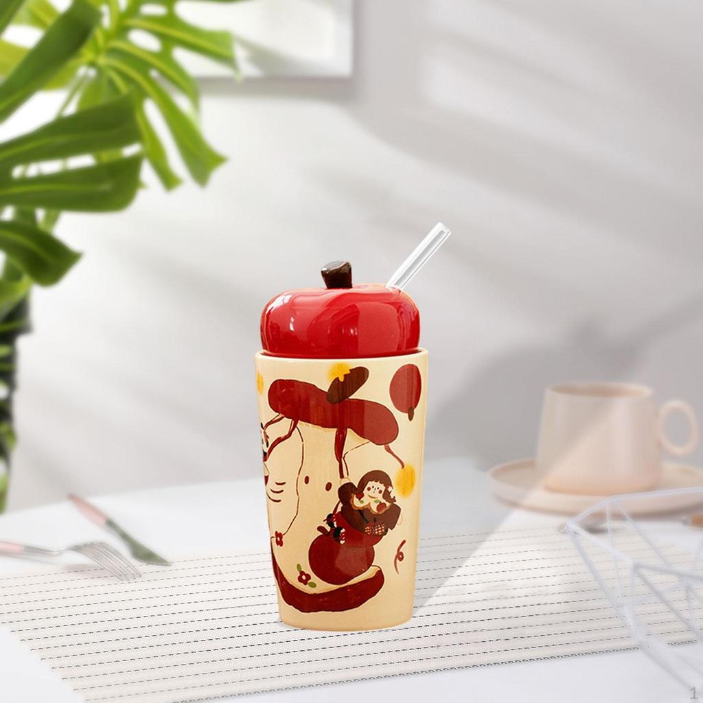 Pottery Cup Christmas Mug Xmas Gift Casual Decor 400ml Lightweight Coffee Drinking for