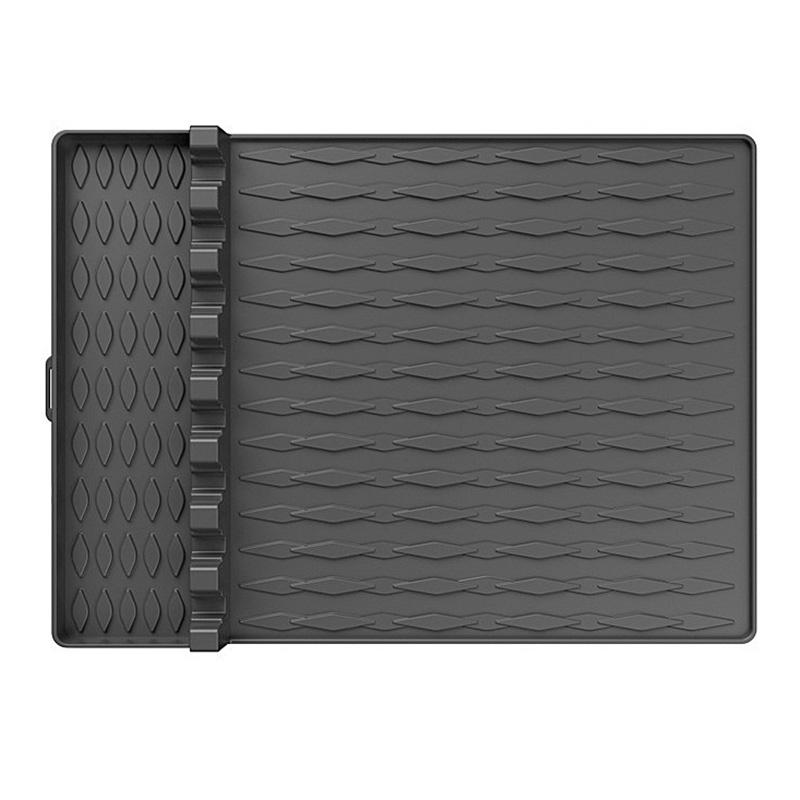 Camping BBQ Tools Silicone Mat Barbecue Grill Utensil Holder Mat