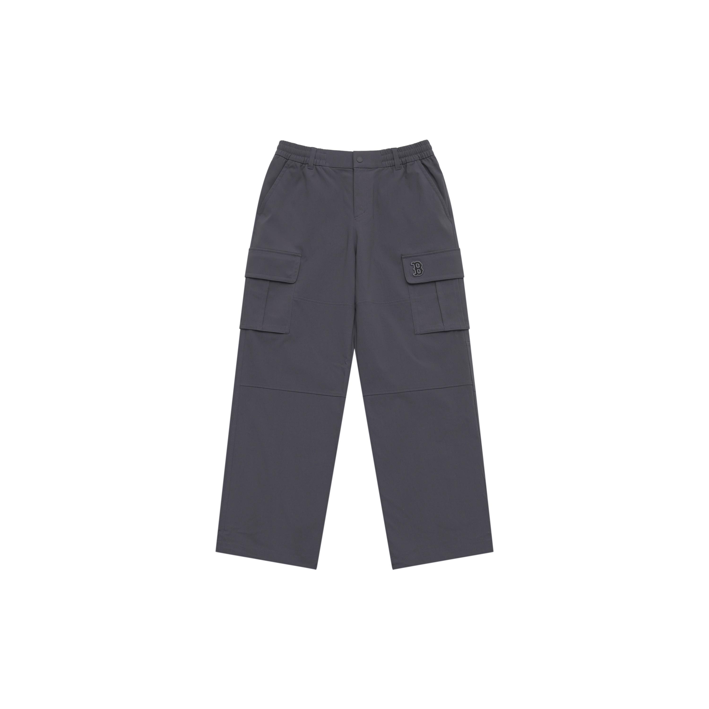 

New MLB MLB Preppy Style Collection Boston Red Sox SS25 Cargo Pants Unisex Charcoal Gray 3AWPV0251-43CGS XL