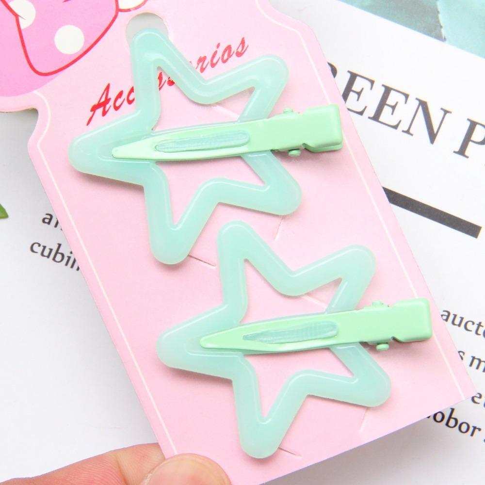 Colorful Star BB Hair Clips Cute Side Barrettes Hair Grip High Quality Star Hairpin