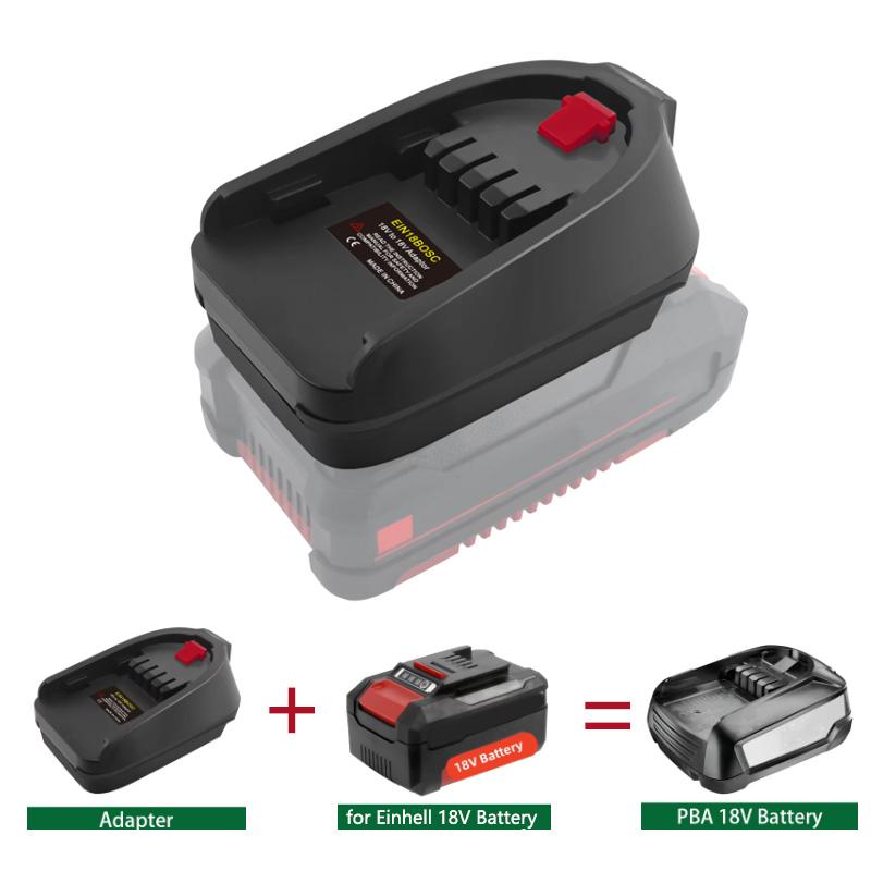 EIN18BOSC Adapter For Einhell 18V PXBP-300 PXBP-600 Li-ion Battery Convert to For Bosch 18V PBA Li-ion Battery Power Tool