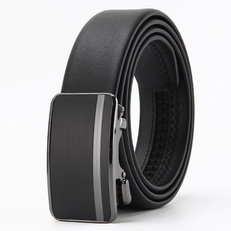 Belts for Men's Real Cowhide Head Leather High End Belt Business Casual Automatic Buckle Belt