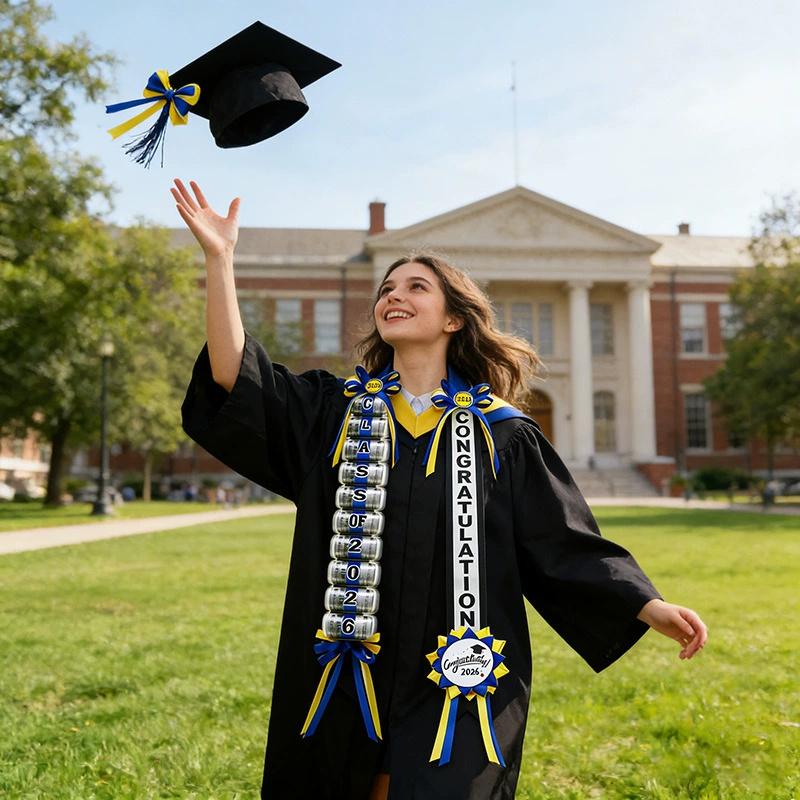 Class Of 2026 Graduation Leis Multiple Wrap Honor Rope Graduation Ribbon Leis Congratulations Graduation Party Supplies