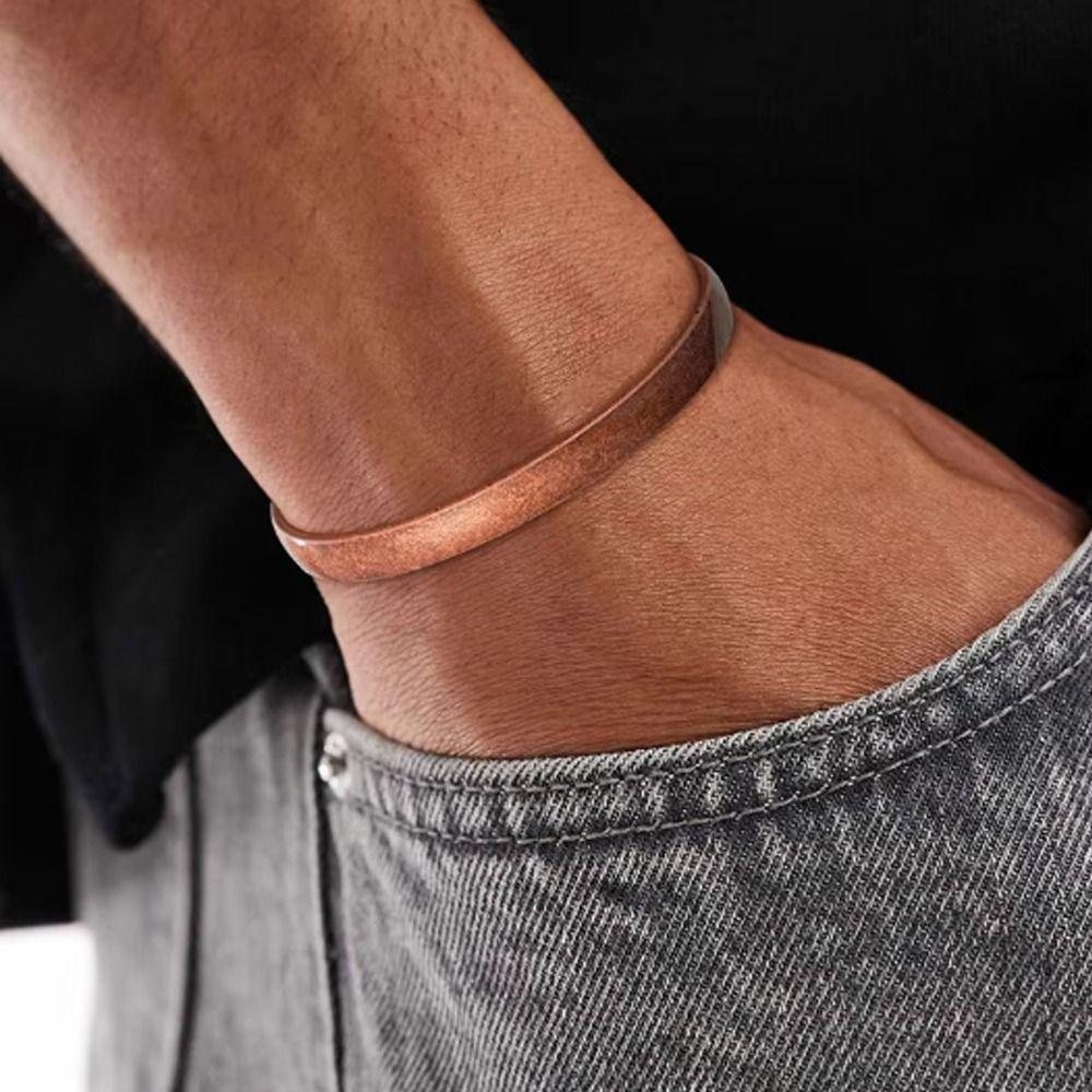 Bracciale a polsino impermeabile Puro Rame Bracciale a polsino in rame Unisex Bracciale per Uomo e Donna