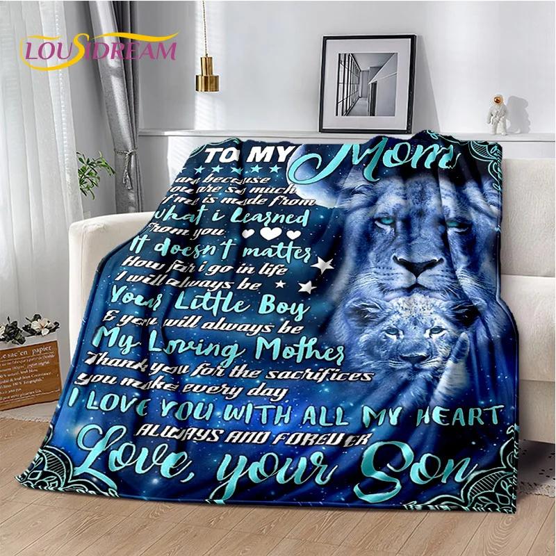 Presente Agradecimento Para Minha Mãe Pai Esposa Marido Carta Presente Cobertor, Cobertor Macio para Casa Quarto Cama Piquenique Escritório Capa de Sofá