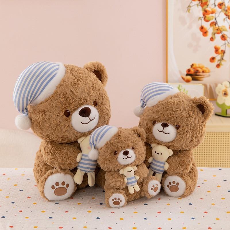 Peluche Orsacchiotto Giocattolo Regalo Per Bambini E Adulti Con Imbottitura In Cotone Pp Per Decorazione Natalizia