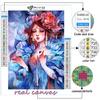DIY 5D Diamond Painting Flower and Girl Cross Stitch Kit Full Drill Embroidery Mosaic Art Picture of Rhinestones Gift