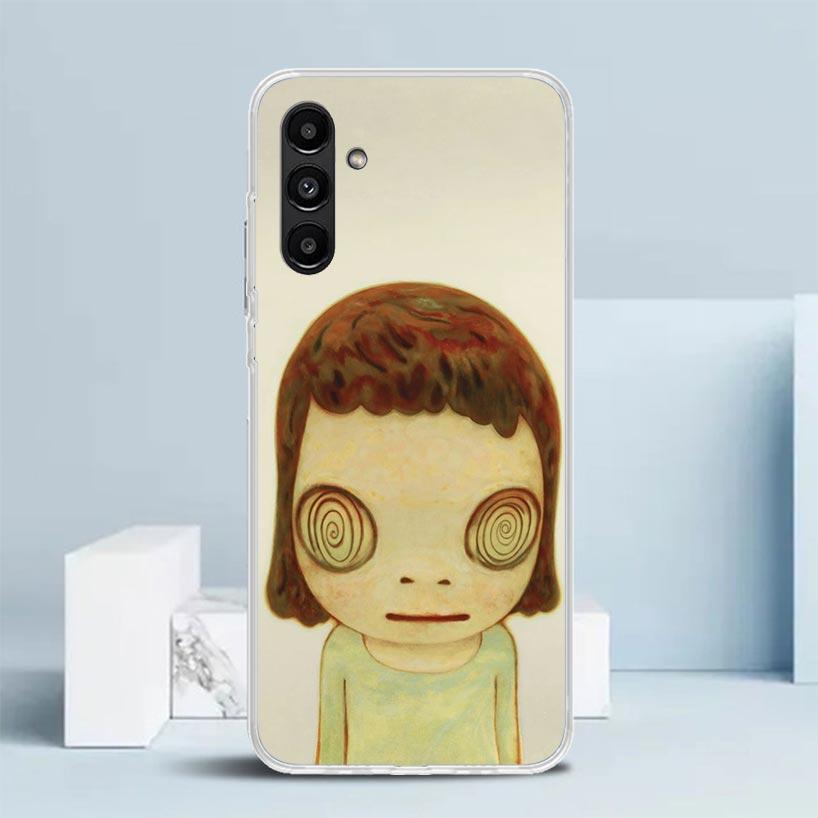Y-Yoshitomo Nara Cover for Samsung Galaxy A17 A37 A57 A16 A26 A36 A56 A15 A14 A55 Phone Case A13 A53 A25 A35 A24 A34 A23 A33 Gal