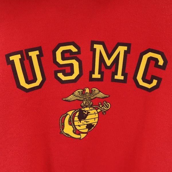 ROTHCO USMC print Long sleeve Sweatshirts S Red Men's Used