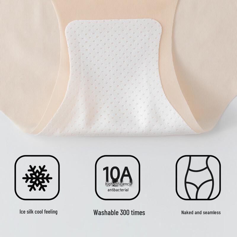 LangSha Women's Ice Silk Breathable Underwear