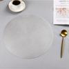 2 stk 38CM Rund dekkematte Kjøkken Spisebord Matter Steak Pad Anti-skålding isolasjonsputer Restaurant Home Decor