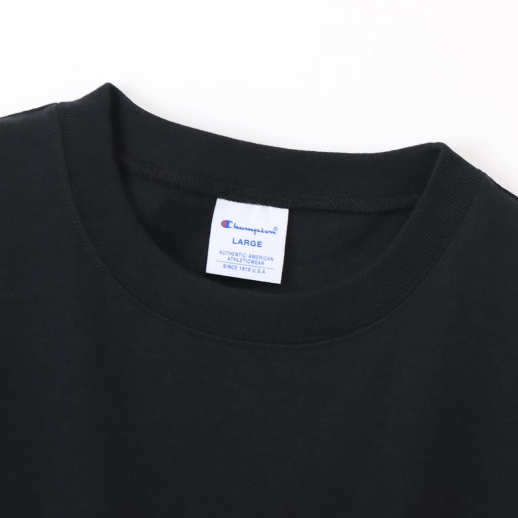 Champion Short Sleeve T-Shirt Crewneck 100% Cotton USA Short Sleeve Pocket T-Shirt Basic C3-X357-090-S