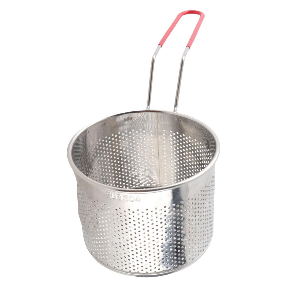 304 Stainless Steel French Fries Basket Multifunctional High Temperature Proof Round Deep Fry Basket Net Potato Cooking
