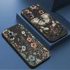 Butterfly Flower Art Phone Case for Xiaomi Redmi Note 11S 9S 9 8 7 10 11 Pro 13 Pro 9T 12 10S 12S 8T TPU Soft Cover