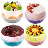 FAIS DU 6Pcs/Set Plastic Cake Turntable Rotating Cake Plastic Dough Pastry Decorating Stand Rotary Table DIY Pan Baking Tool