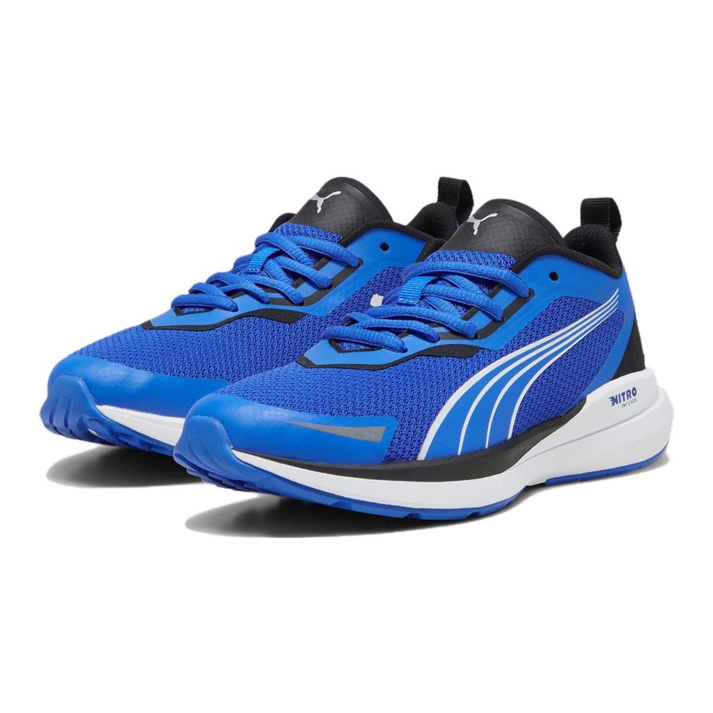 Puma Kruz Nitro Big Kid Ultra Blue Kids Sneakers White Silver 378878-04