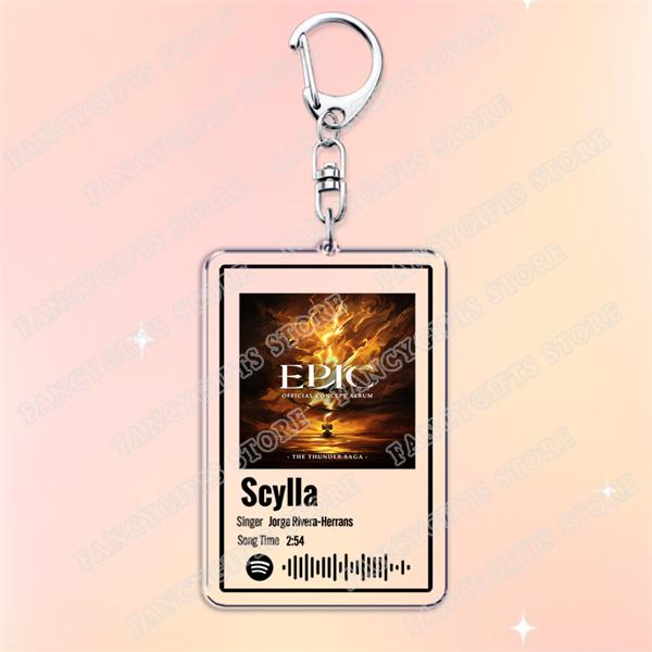 Hot Epic The Musical Songs Keychains for Women Accessories Bag Wouldn't You Like No Longer You Music Keyings Jewelry Fans Gifts