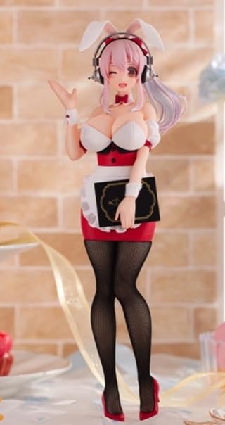 Super Sonico Figure Bunny BiCute Bunnies Figure Waitress ver. Sonico Approximately 28cm