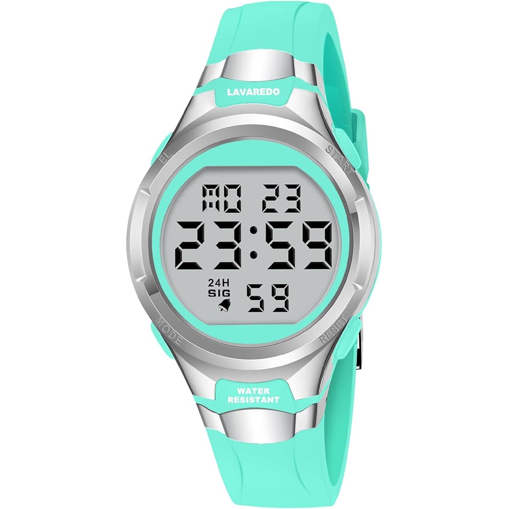 

L Lavaredo Digital Sports Watch for Women and Kids Multi-Function Alarm Date Display Waterproof Outdoor Simple Design