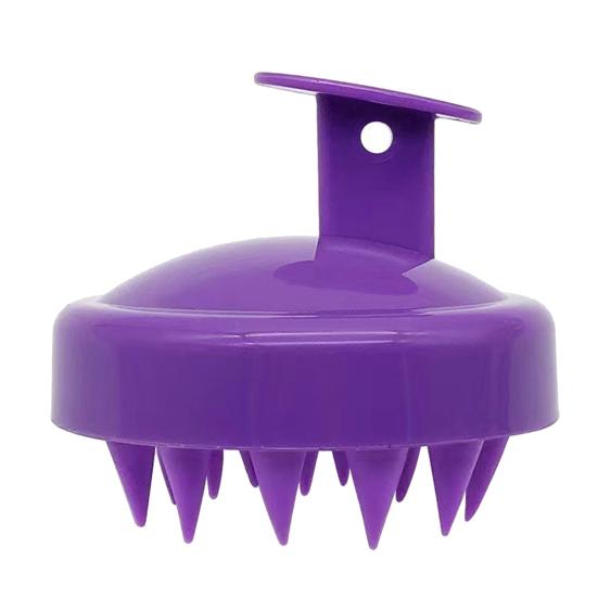 Shampoo Brush Ergonomic Handle Soft Silicone Scalp Scrubber Stimulates Scalp Acupoints Promotes Blood Circulation Spa Scalp Massager Brush