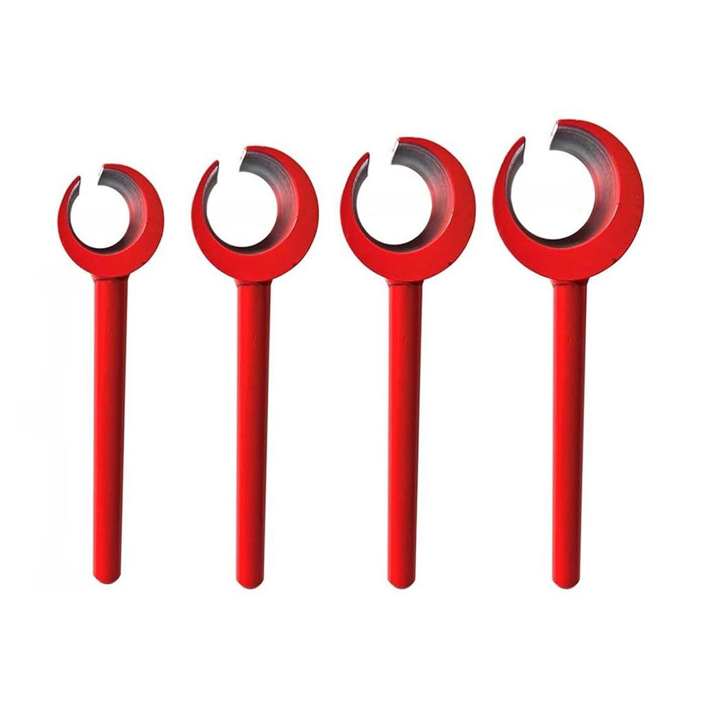 4 Stück Scharnier-Einstellschlüssel mit Griff Türscharnier-Spaltbieger Reparaturwerkzeug 14 mm 18 mm 23 mm 25 mm