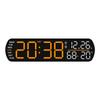LED Digital Clock  Date Week Humidity Temperature Display Brightness Adjustable Electronic 10 Inch LED Table Alarm Clock 12/24H