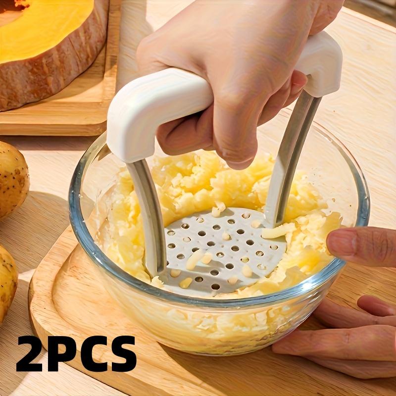 

2-Pack Manual Potato Masher, Baby Food Puree Maker, Potato Masher Tool for Home Use, Purple Potato Masher, Kitchen Essentials