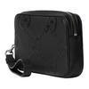 GUCCI Jumbo GG Leather Clutch Small Men's Black 802148-AABY0-1000