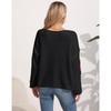 Women’s Pullover: Autumn/Winter Women’s Off-the-Shoulder, Loose-Fit Top with a Straight Neckline – Random Assortment of Colours, Crocheted Design