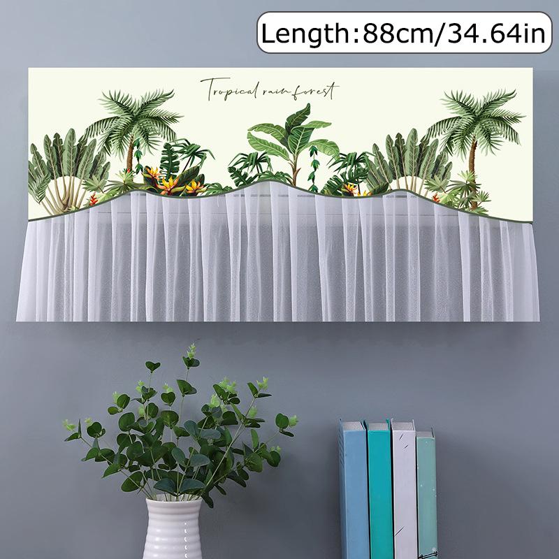 

1PC Dustproof Breathe Wind Washable Air Conditioner Dust Cover Indoor Polyester Convenient Minimalist Design Universal Cover