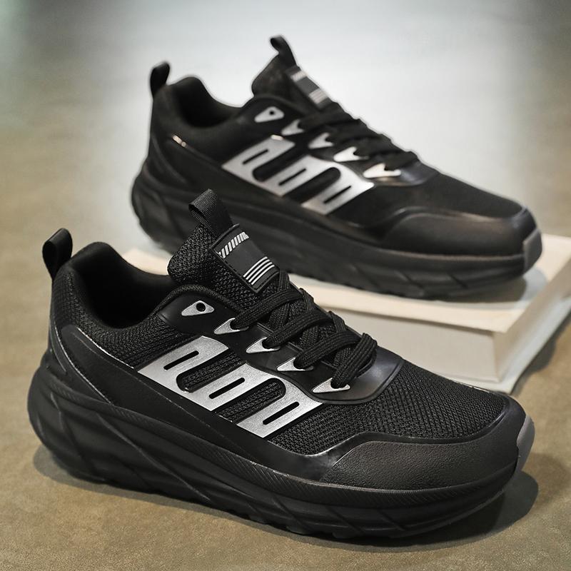 

TUINANLE Широкая обувь для босиком для мужчин Уличная мужская минималистичная обувь Широкий носок Повседневная легкая обувь для ходьбы Бег Упражнения 45 чёрный