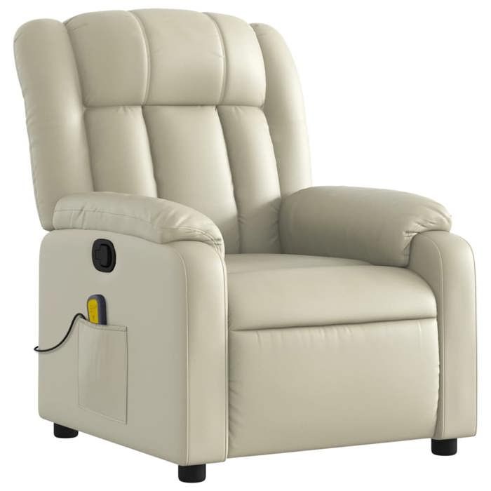 VidaXL Fauteuil Inclinable de Massage Inclinable, Chaise avec Repose-pieds, Siège avec Dossier et Accoudoirs Salon, Moderne, 373568