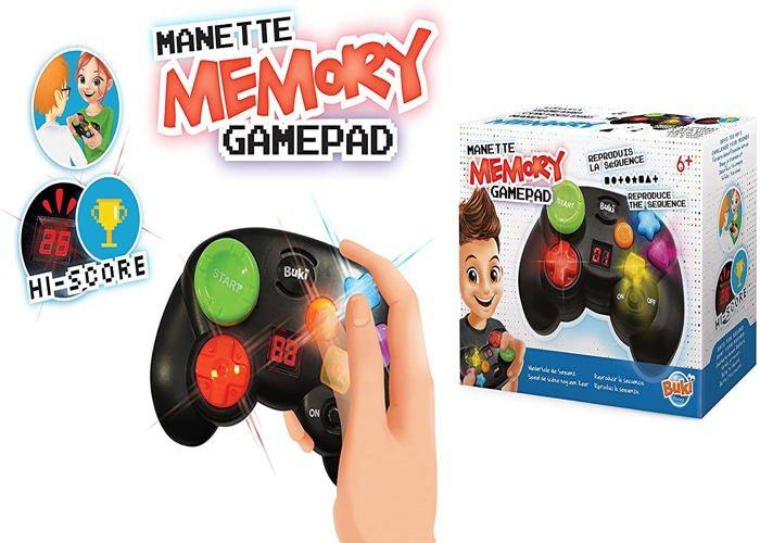 Jeu électronique de mémoire Buki - Manette - Bleu - Mixte - 3 ans et plus