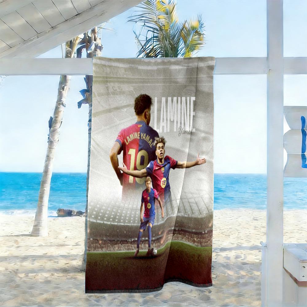 Lamine Yamal World Cup Celebration Beach Towel Super Soft Microfiber Quickdry Fabric Comfortable Lightweight