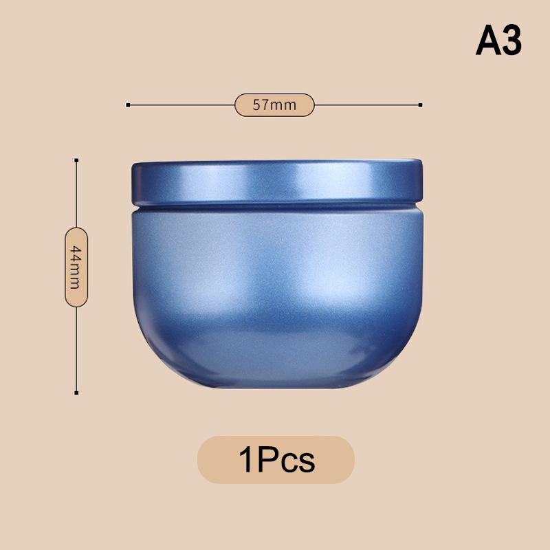 1/5Pcs Portable Tea Canister Mini Empty Pot Tea Box Candy Round Cans Thickened Iron Herb Sealing Jar Spice Storage Organizer