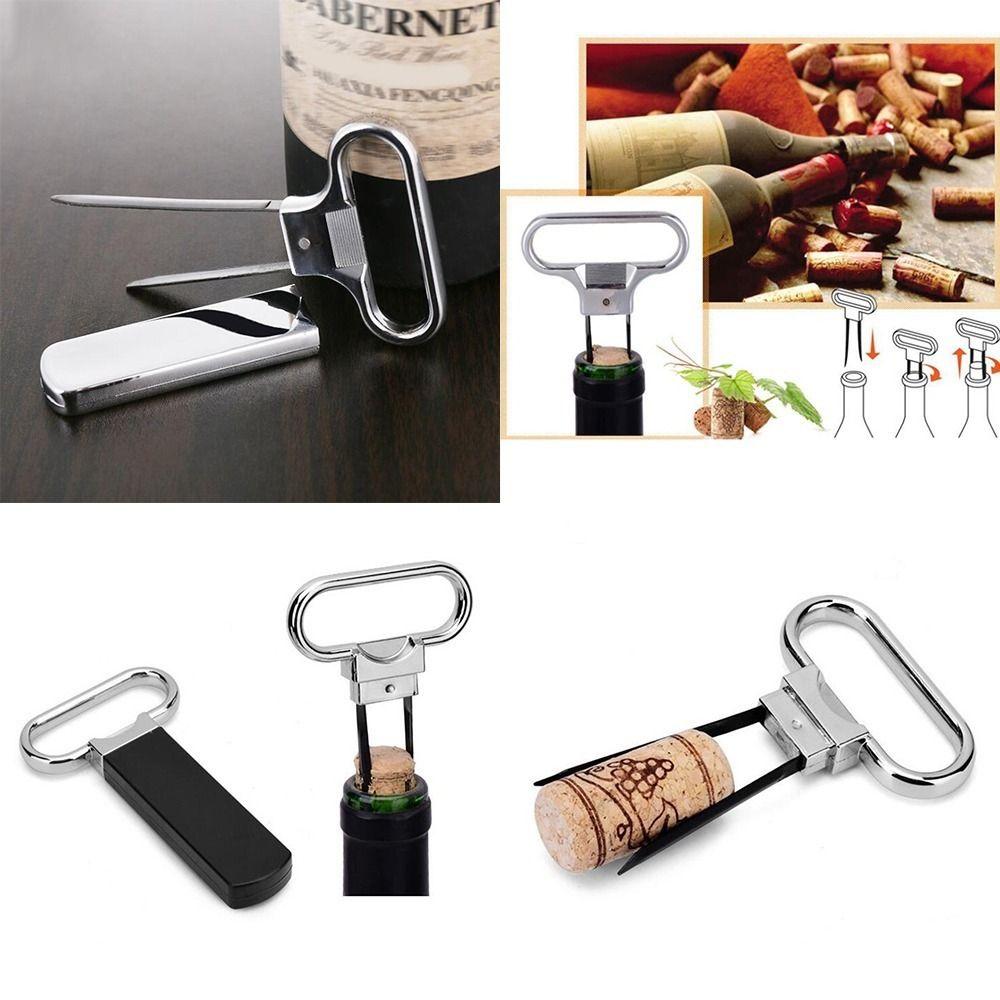 with Cover Manual Two-prong Zinc Zinc Alloy Wine Cork Puller Clip Kitchen Tool Wine Bottle Opener Corkscrew