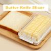 Butter Dish with Lid Covered Enamel Keeper Beech Wood Top Plastic Lid Airtight Storage Container for Cheese Tray Kitchen