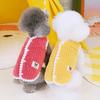 Pet Cat Bichon Teddy Yorkshire Puppy Clothing Autumn and Winter Traction Velvet Vest 23 Draw Corduroy Vest