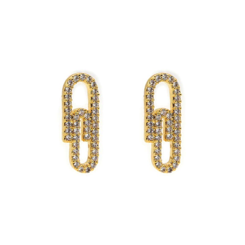 Shertz Clip Cubic Stud Earring (14k)