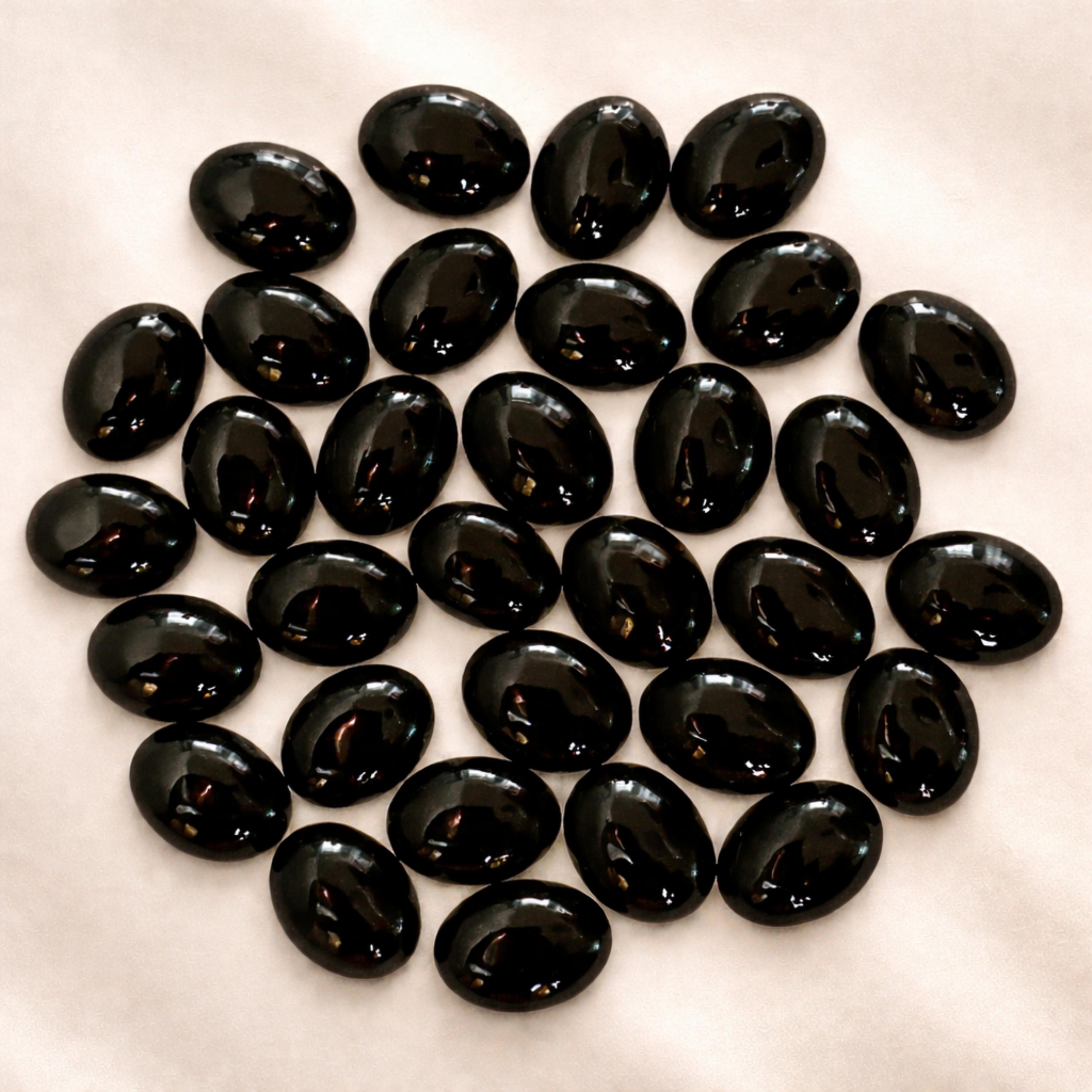 

Wholesale 15x10mm Oval Black Onyx Cabochon – Calibrated Natural Gemstone for Jewelry Making 100 Carats