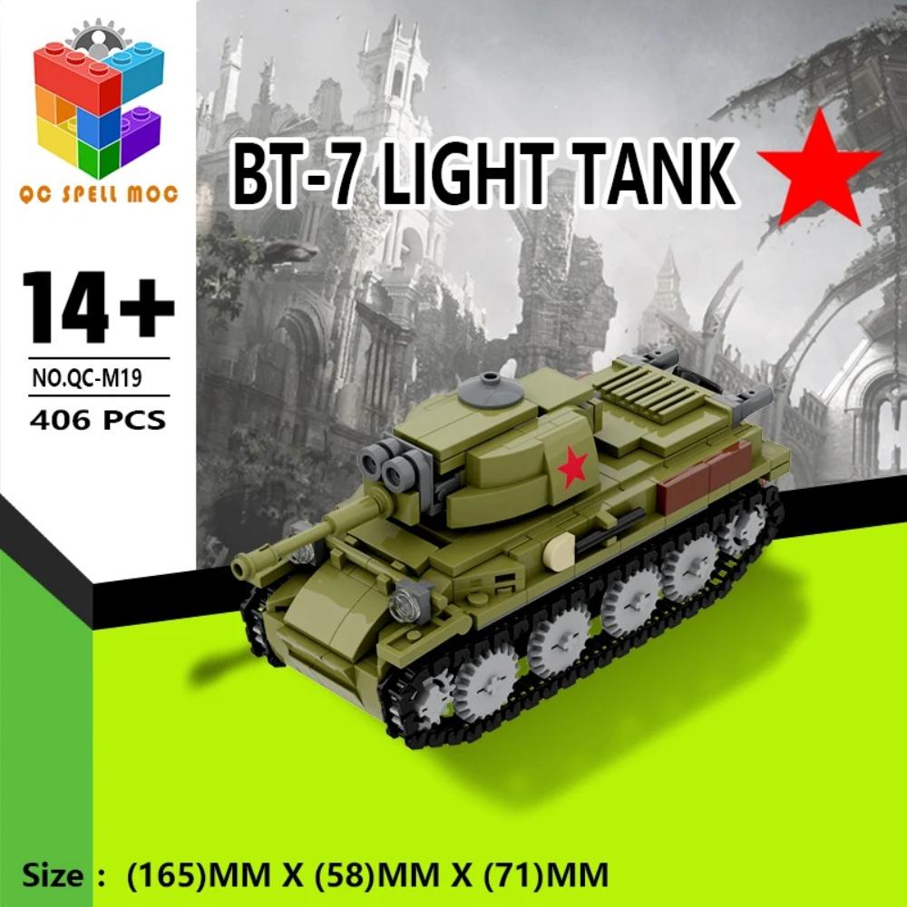 Gebäude MOC Neuer WW2 Sowjetischer Panzer gepanzertes Fahrzeug Baustein Set Militär Montage Modell Armee Krieg Soldat Spielzeug Geschenke für Kinder Kinder