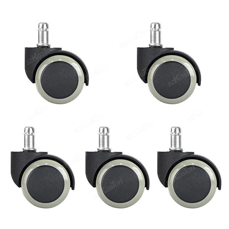 1 Pcs 1inch Universal Mute Office Chair Wheel Caster Heavy Duty Swivel Castor Replace Furniture Wheels Roller Rubber Brake DIY