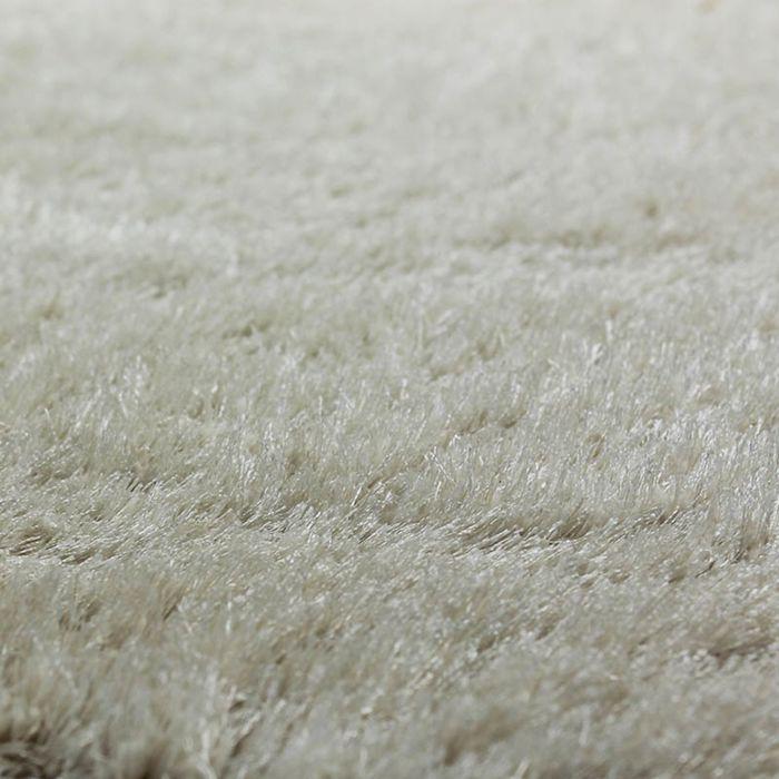 Living Room Rug Eff Shiny Extra-soft Ecru 120x170