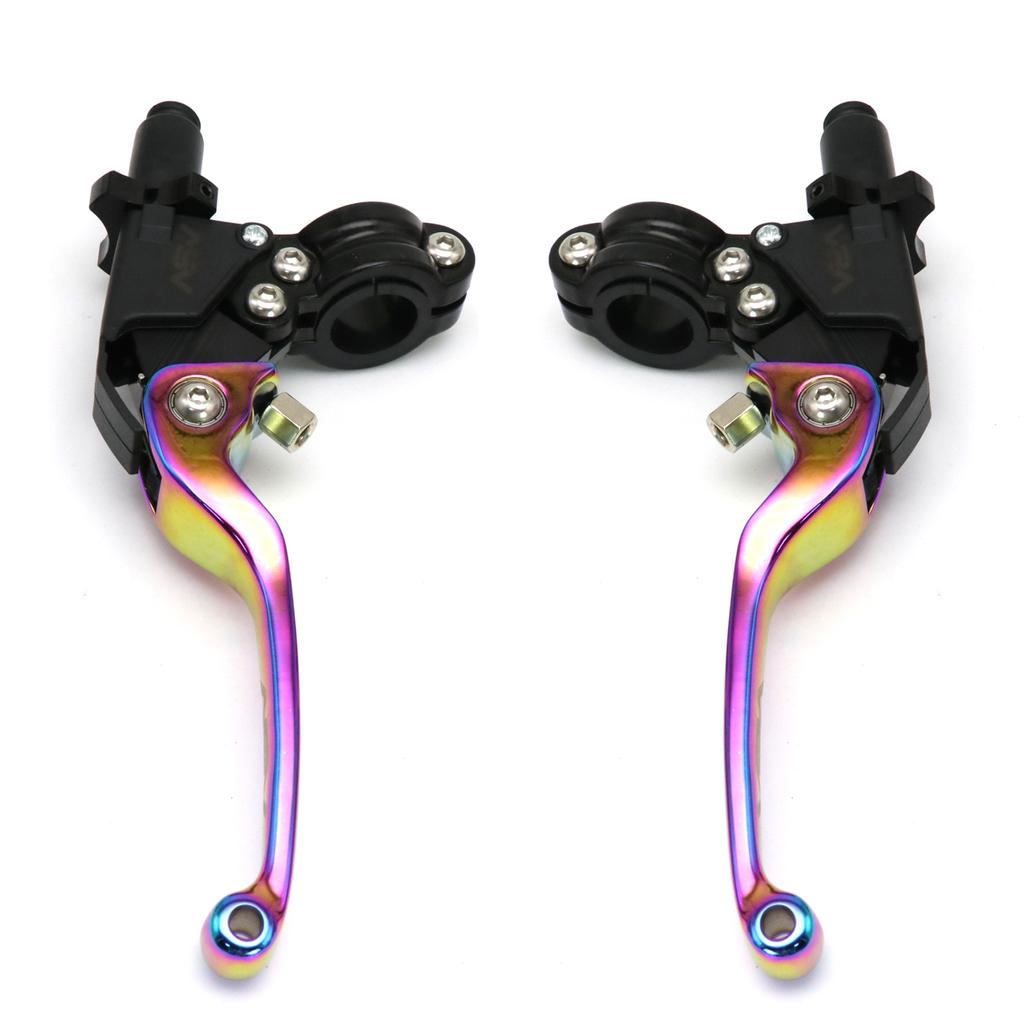 Alconstar Pair of Motorbike Handle CNC Moto Plating Colorful Brake Clutch For CRF KLX YZF RMZ Dirt Bike